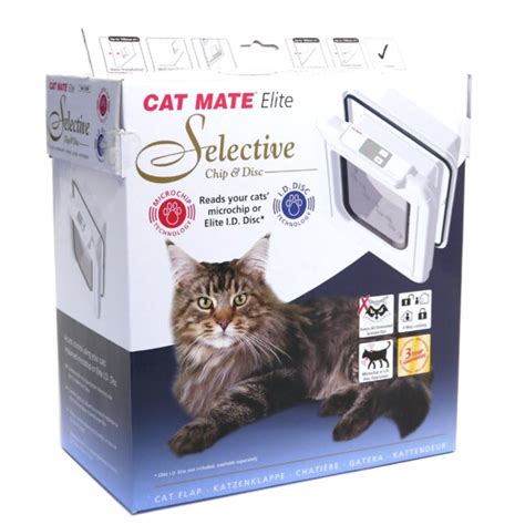 petmate elite radio frequency cat flap electronic id disc|catmate elite cat door.